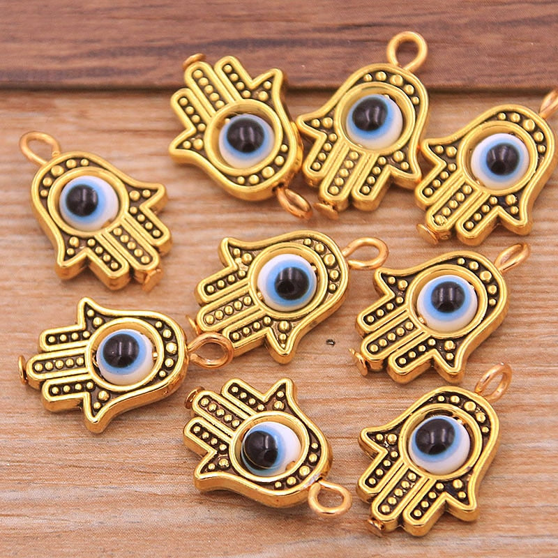 Evil Eye Hamsa Hand Charm Pendants