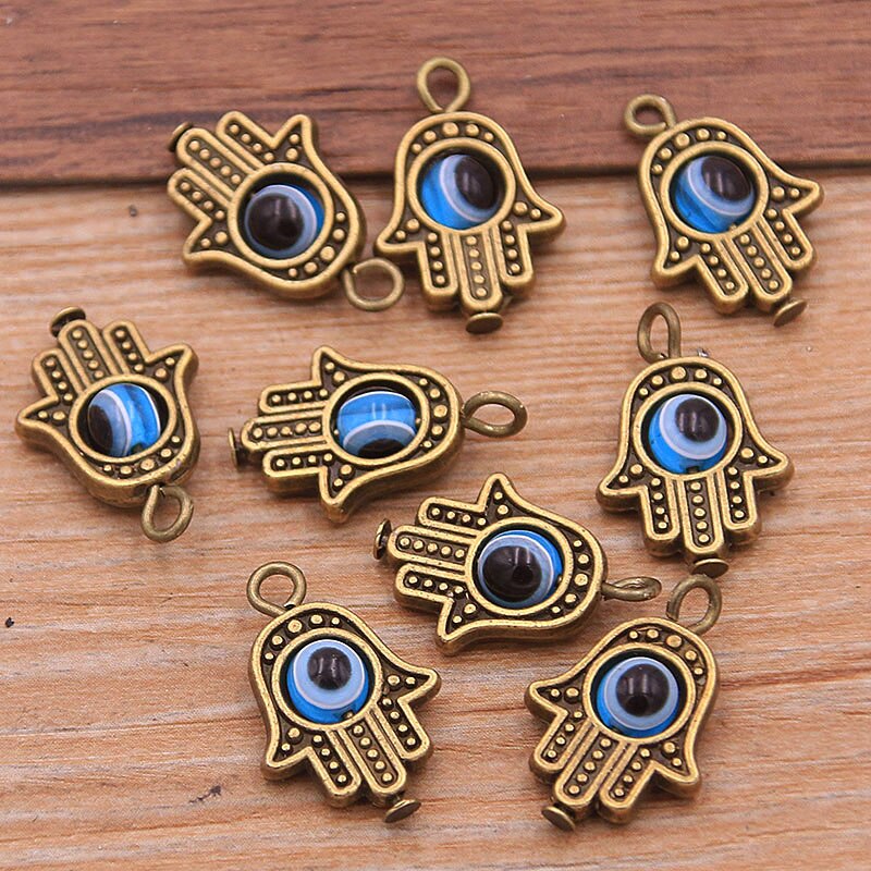Evil Eye Hamsa Hand Charm Pendants