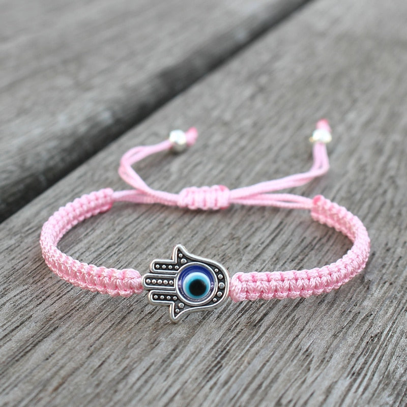 Evil Eye Lucky Hamsa Hand Amulet Bracelet