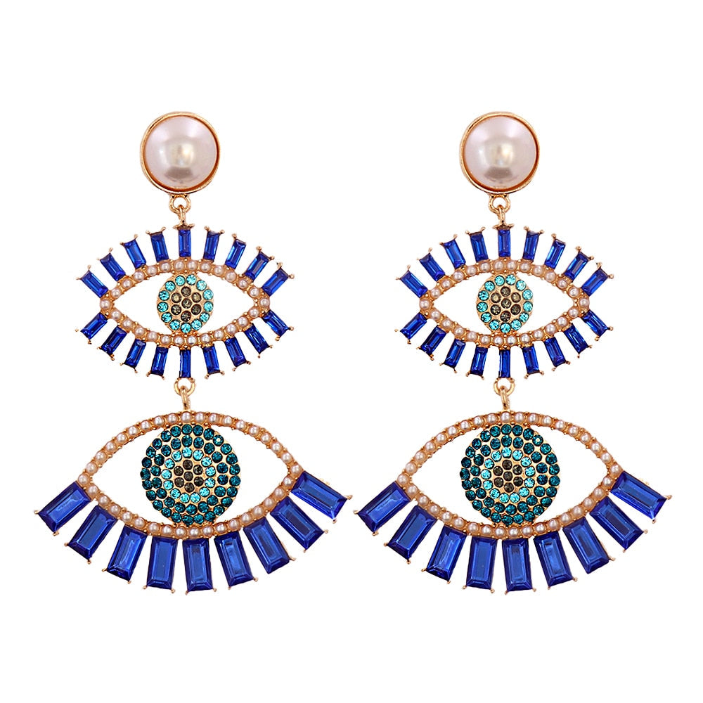 Cute Shape Evil Eye Drop Earrings