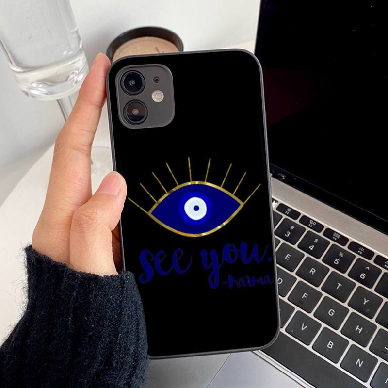 black evil eye iphone case