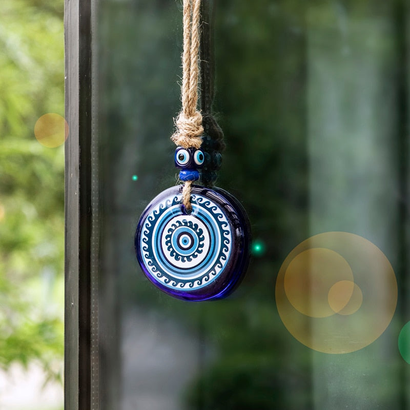 Blue Evil Eye Pendant Hanging