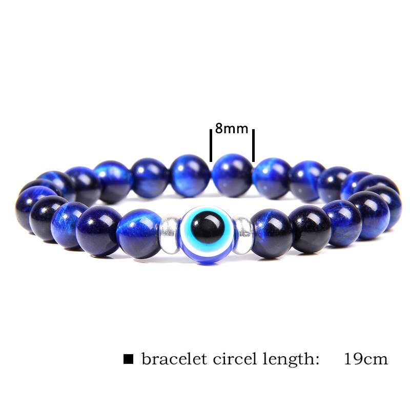 Evil Eye Blue Classic Stone Bracelet