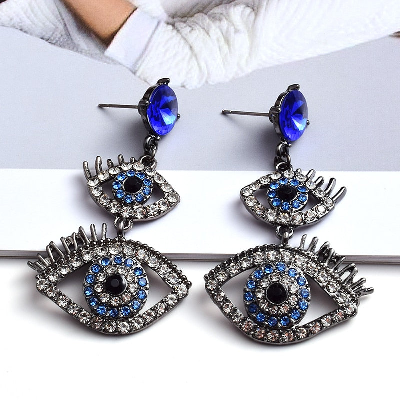 Metal Evil Eye Shaped Earring jewelry