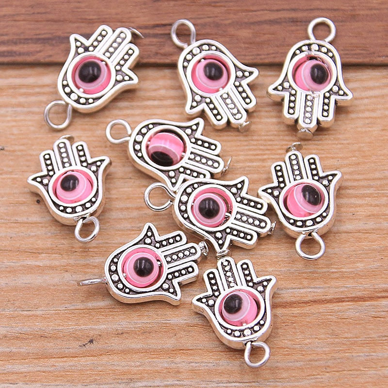 Evil Eye Hamsa Hand Charm Pendants