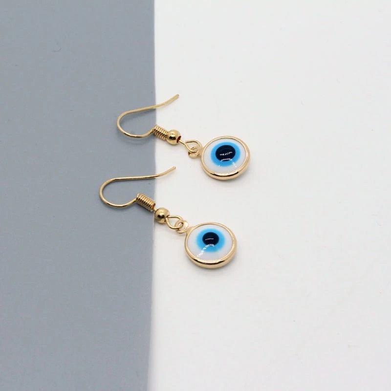 Evil Eye Unique Designs Classic Hoop Earrings