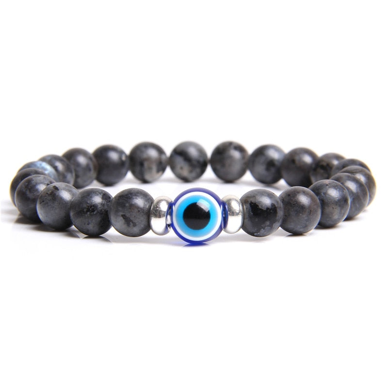Evil Eye Blue Classic Stone Bracelet