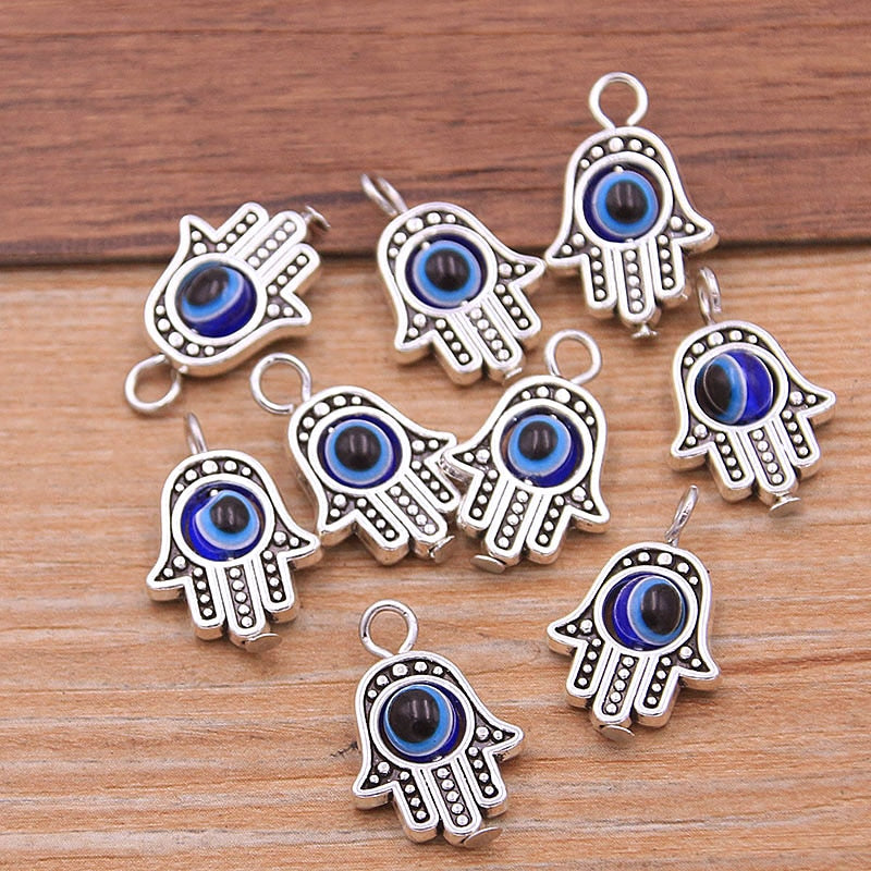 Evil Eye Hamsa Hand Charm Pendants