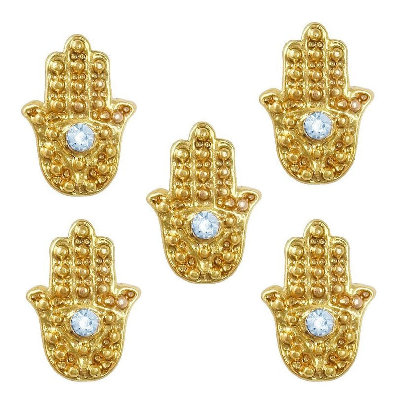 Evil Eye 3D Black Charms Nails