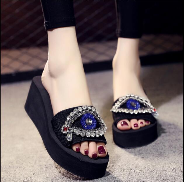 soft classic evil eye sandals