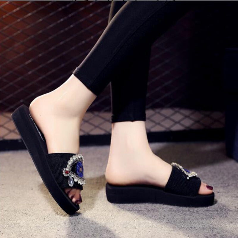 soft classic evil eye sandals