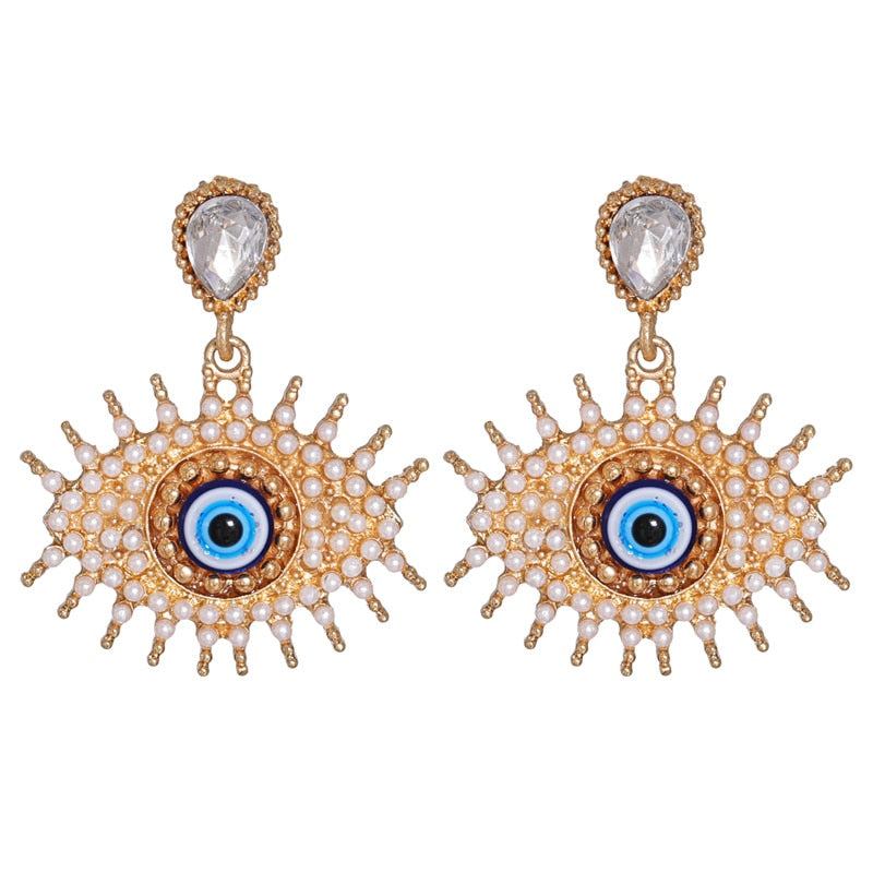 Cute Shape Evil Eye Drop Earrings