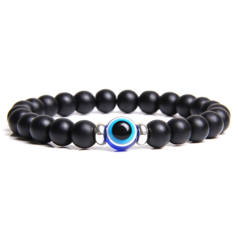 Evil Eye Blue Classic Stone Bracelet