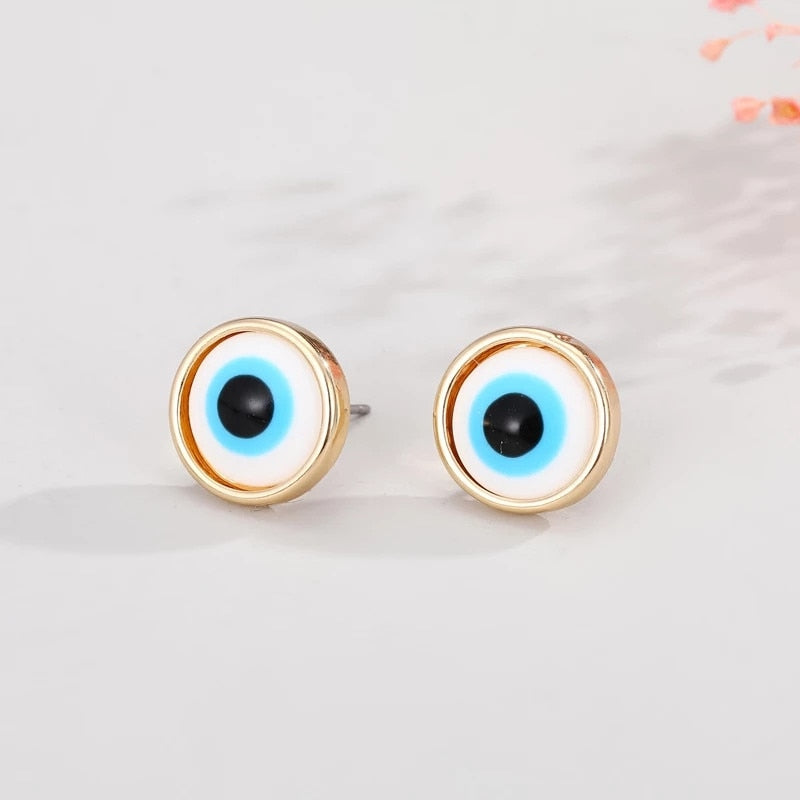 Evil Eye Unique Designs Classic Hoop Earrings