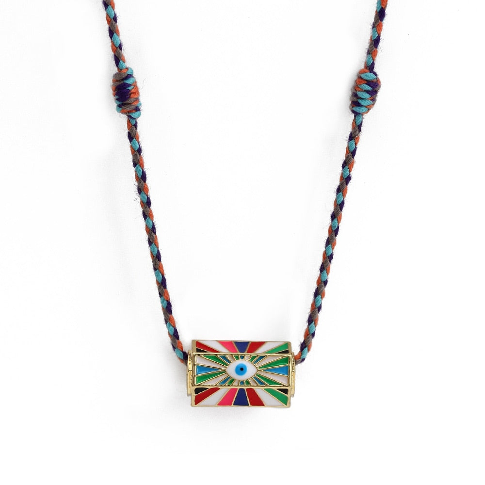 Colorful Lucky Evil Eye Pendant Neckless
