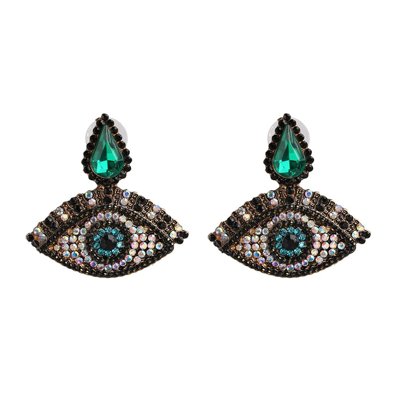 Cute Shape Evil Eye Drop Earrings