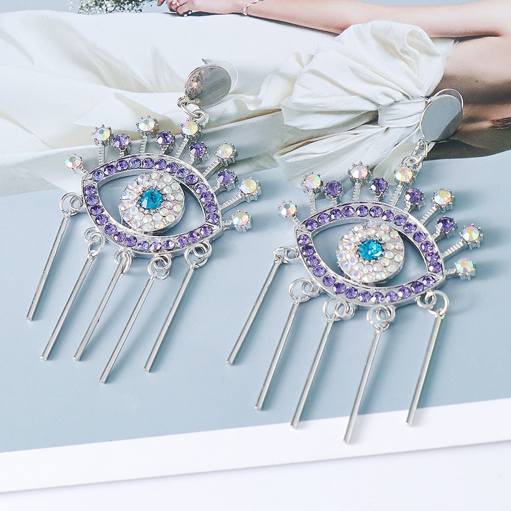 Cute Shape Evil Eye Drop Earrings