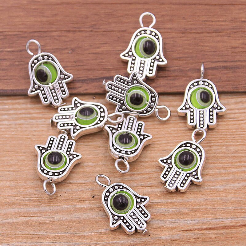 Evil Eye Hamsa Hand Charm Pendants