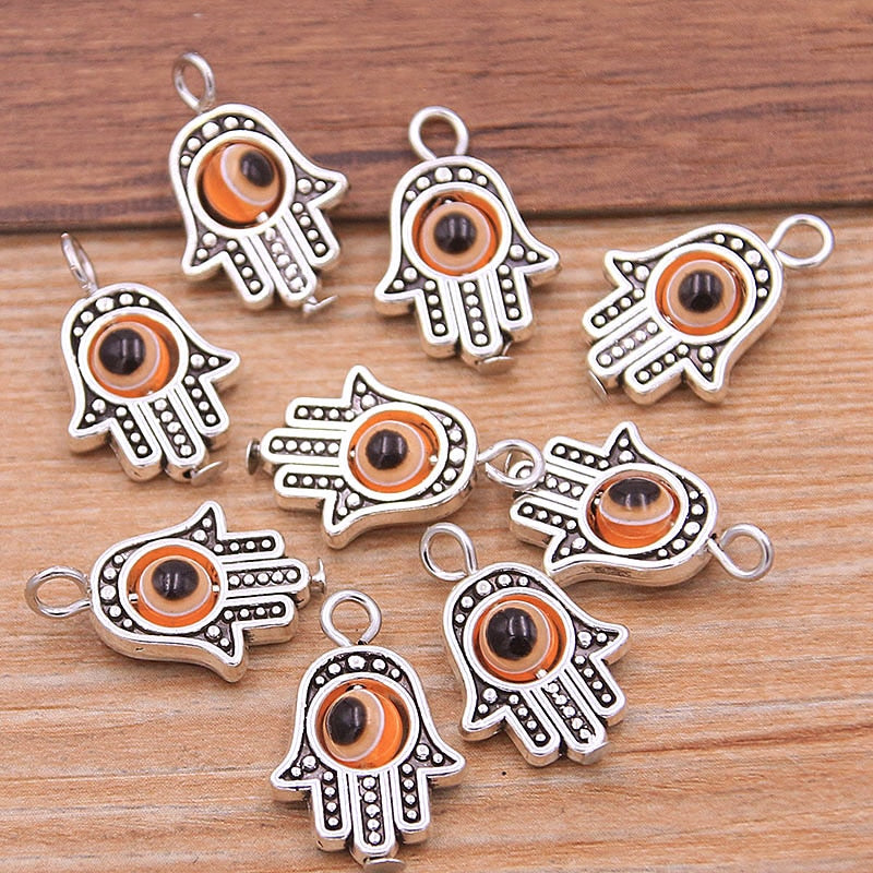 Evil Eye Hamsa Hand Charm Pendants