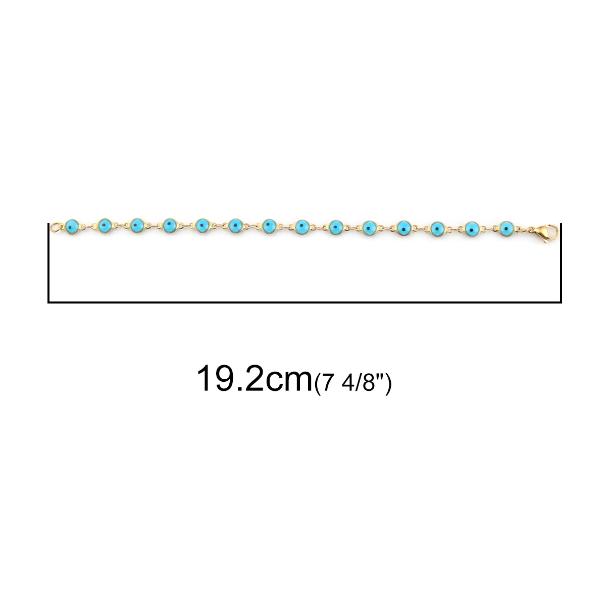 Multicolor Evil Eye Stainless Steel Bracelets