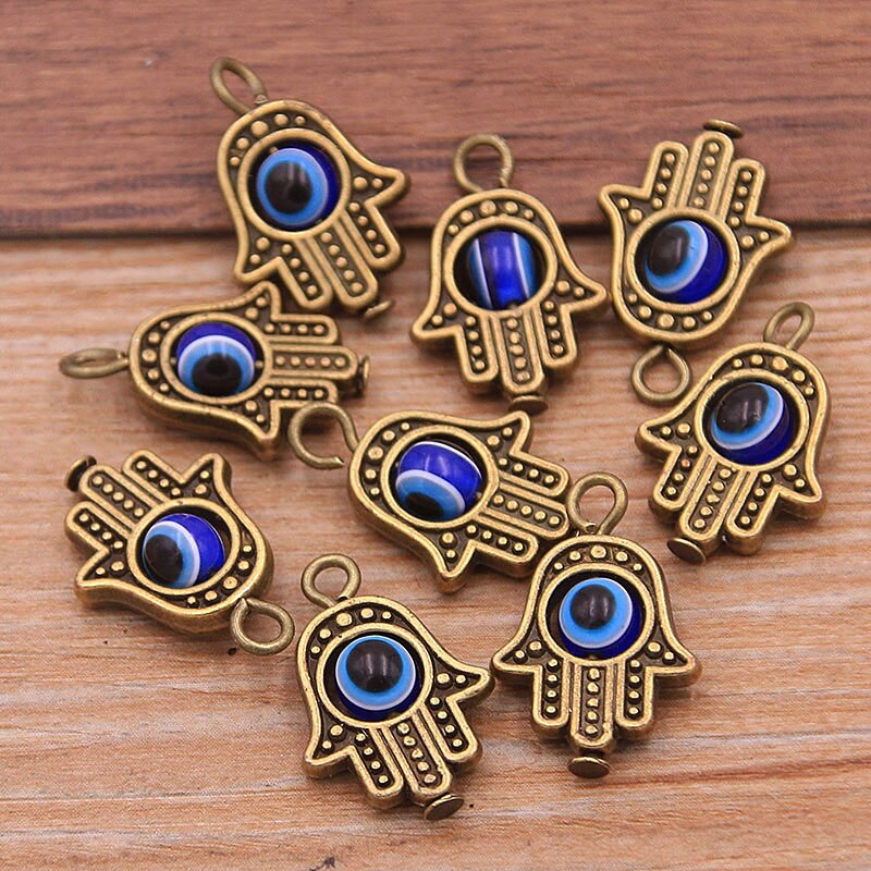 Evil Eye Hamsa Hand Charm Pendants