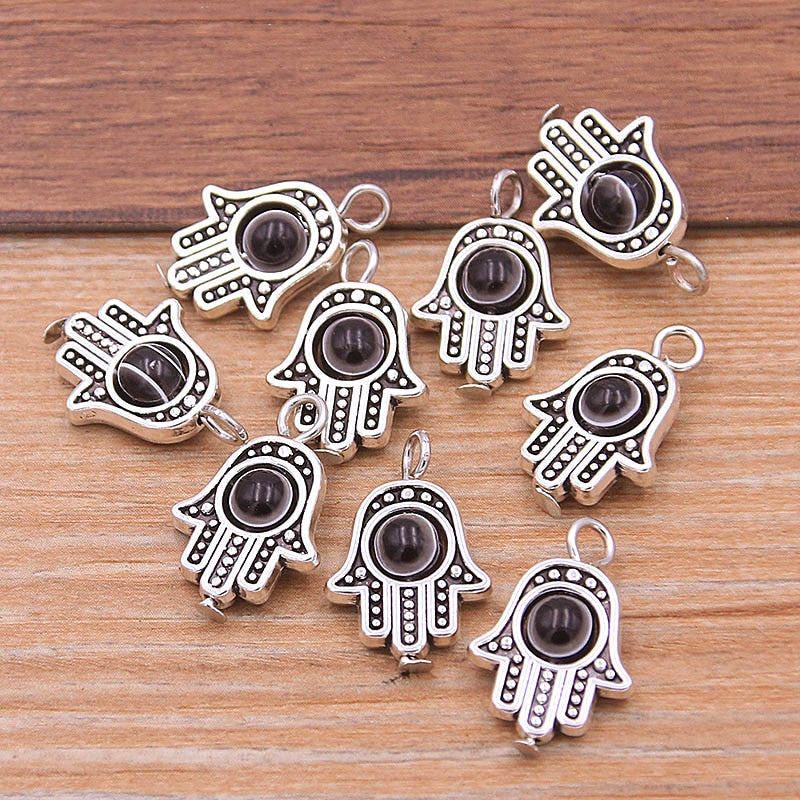 Evil Eye Hamsa Hand Charm Pendants