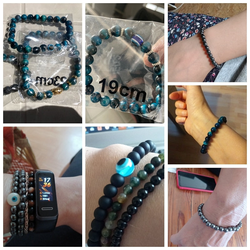 Lucky stone Evil Eye Bracelet