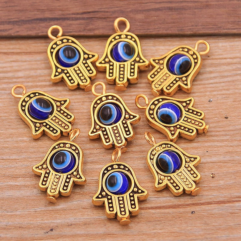 Evil Eye Hamsa Hand Charm Pendants