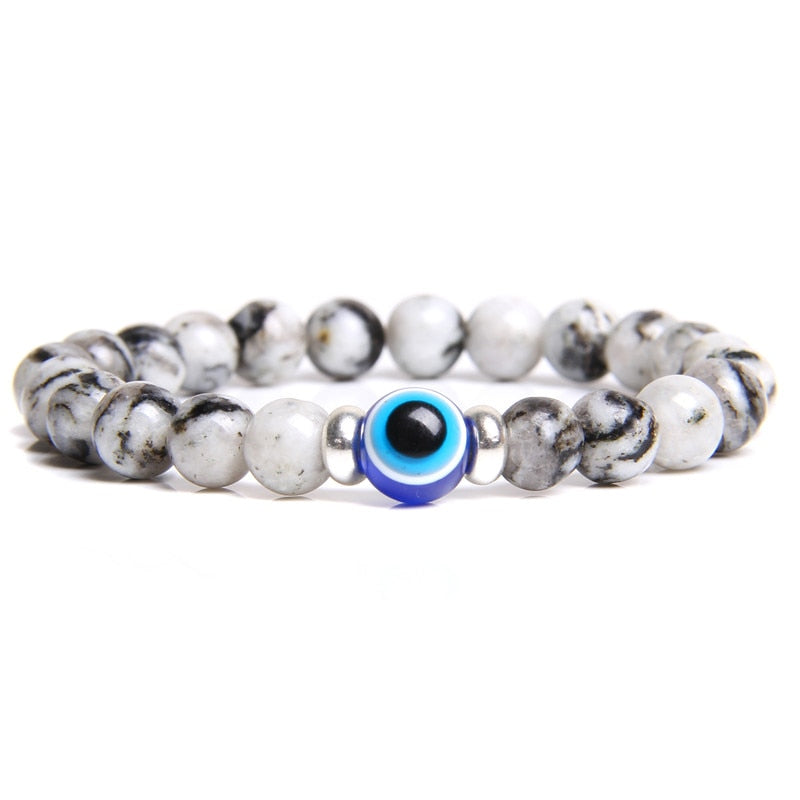 Evil Eye Blue Classic Stone Bracelet
