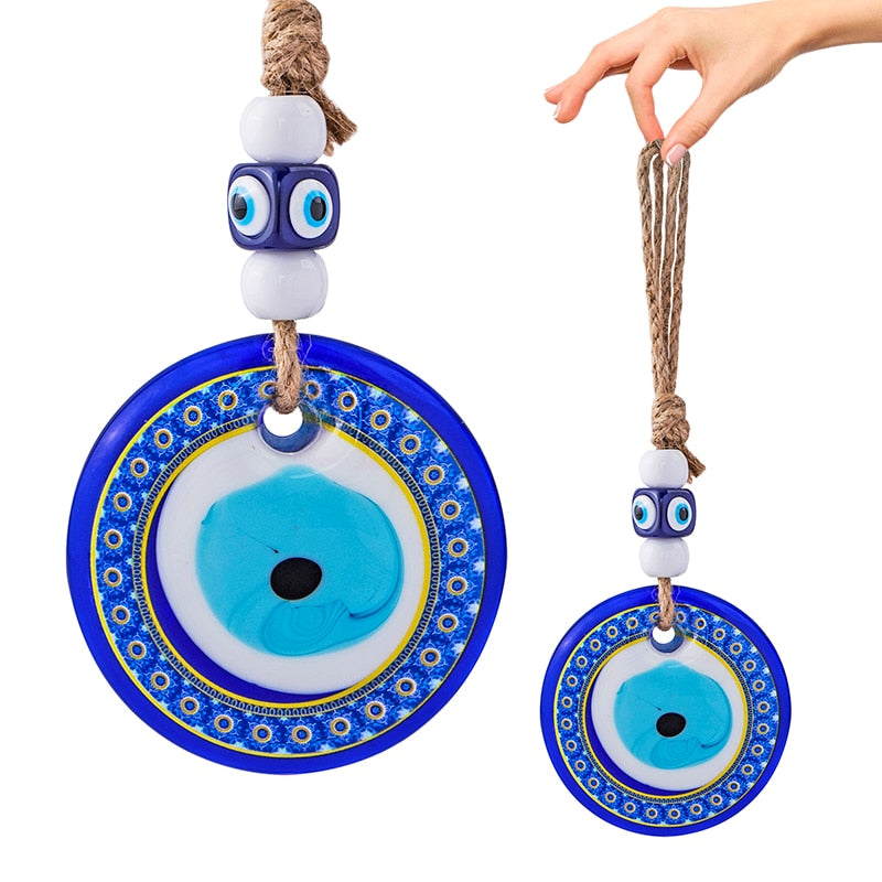 Blue Evil Eye Pendant Hanging