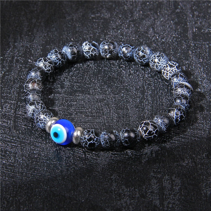 Evil Eye Blue Classic Stone Bracelet