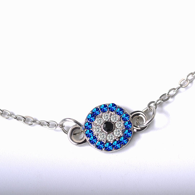 Evil Eye Thin Chain Anklet