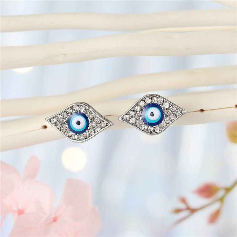 Evil Eye Unique Designs Classic Hoop Earrings