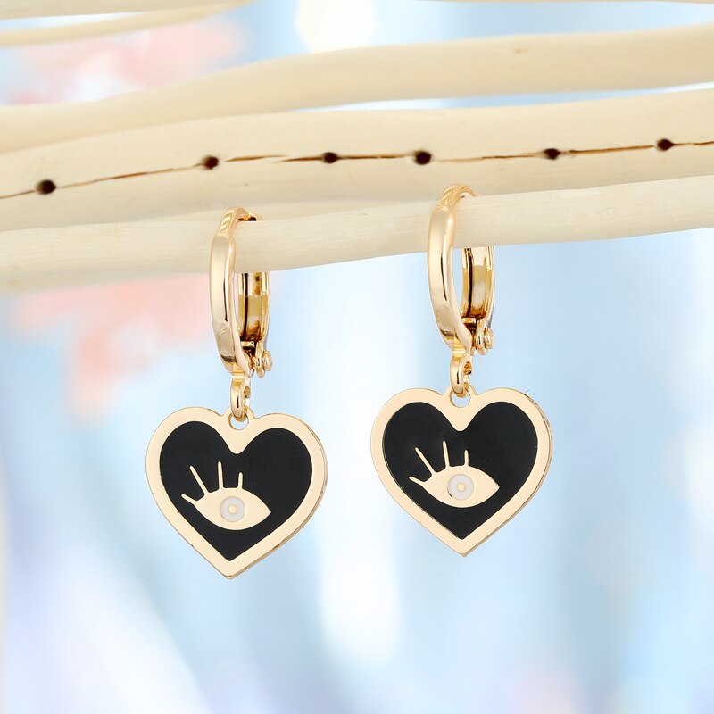 Evil Eye Unique Designs Classic Hoop Earrings