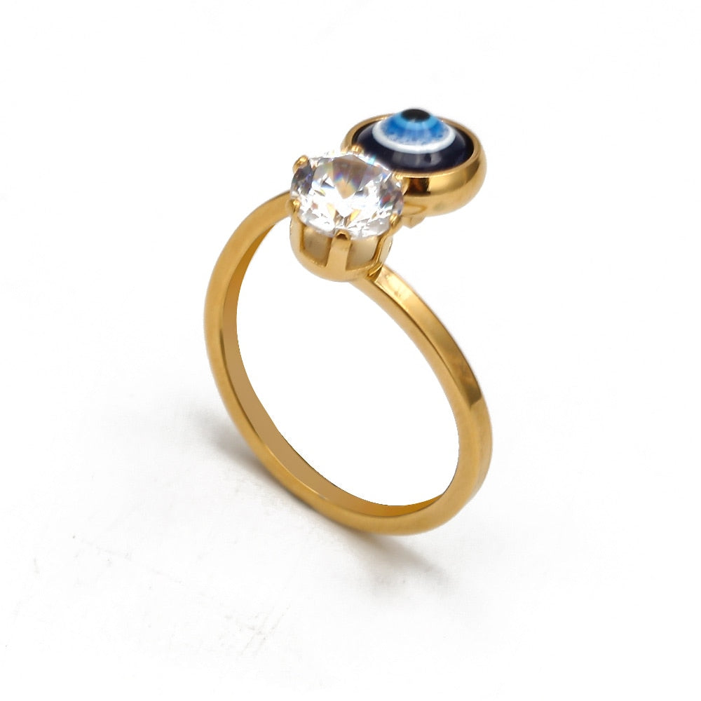 Evil Eye Adjustable Ring