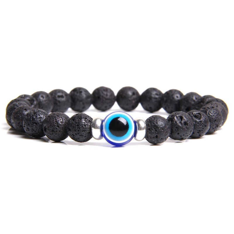 Evil Eye Blue Classic Stone Bracelet
