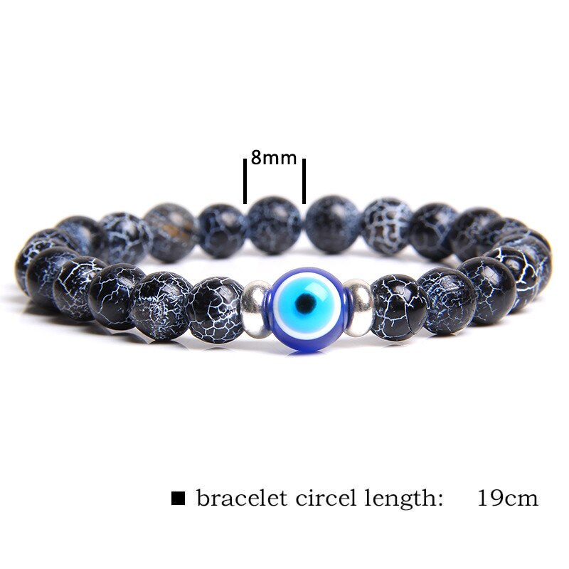 Evil Eye Blue Classic Stone Bracelet
