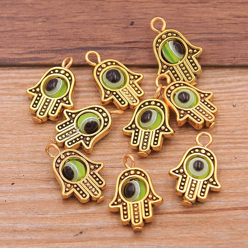 Evil Eye Hamsa Hand Charm Pendants