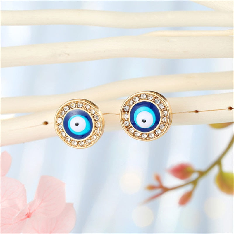 Evil Eye Unique Designs Classic Hoop Earrings