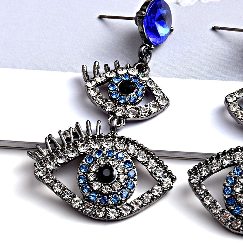 Metal Evil Eye Shaped Earring jewelry