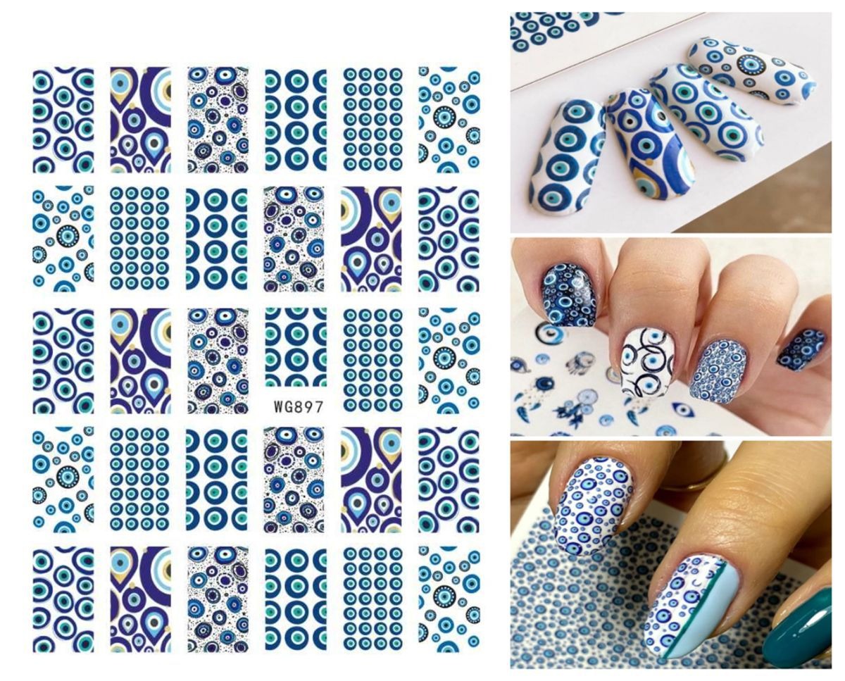 Evil Eye Nail Art Sticker