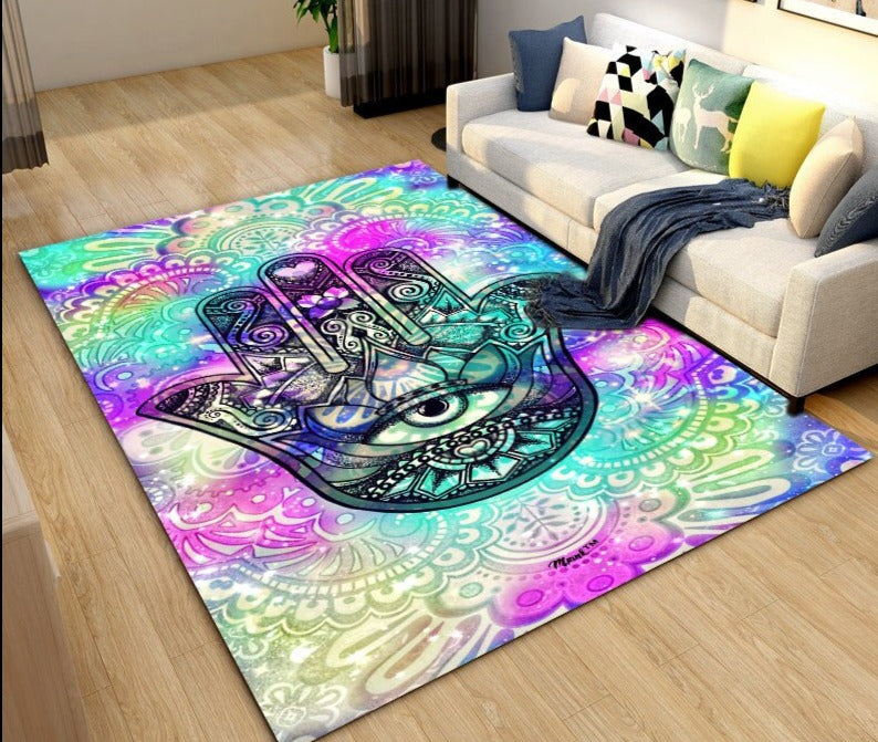 Colorful Evil Eye Rugs