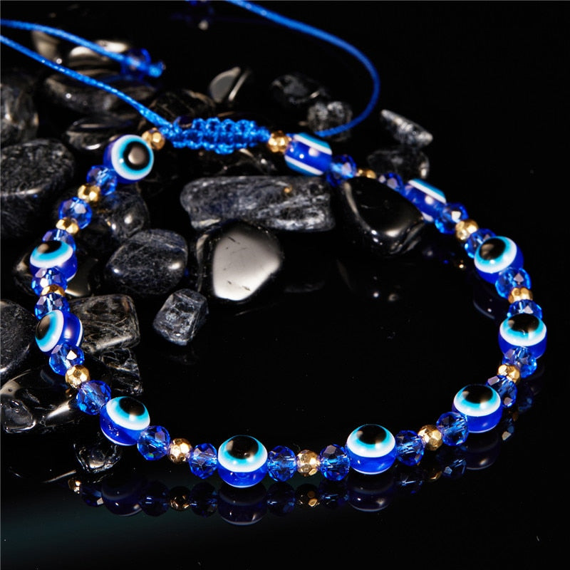 Classic Greek Eye Talisman Beaded Bracelet