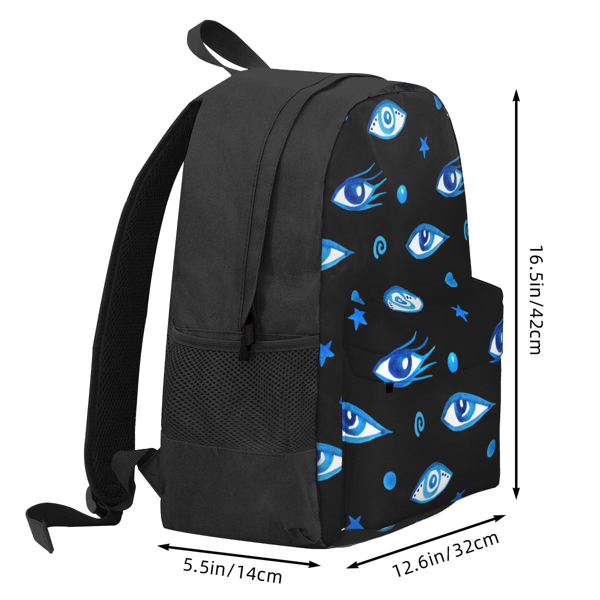 Evil Eye Laptop Mochila Kids Travel Shoulder Bag