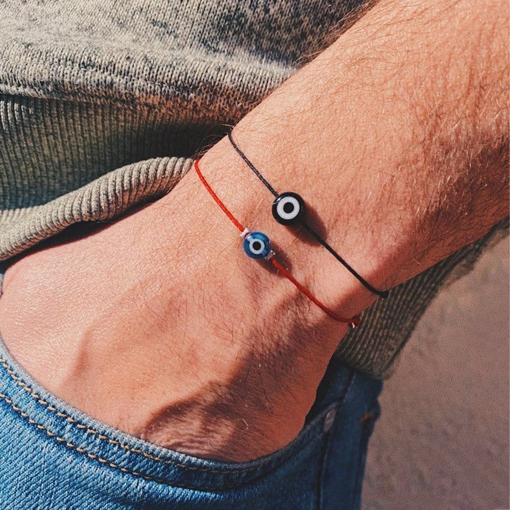 Simple Evil Eye Bracelet For Men's