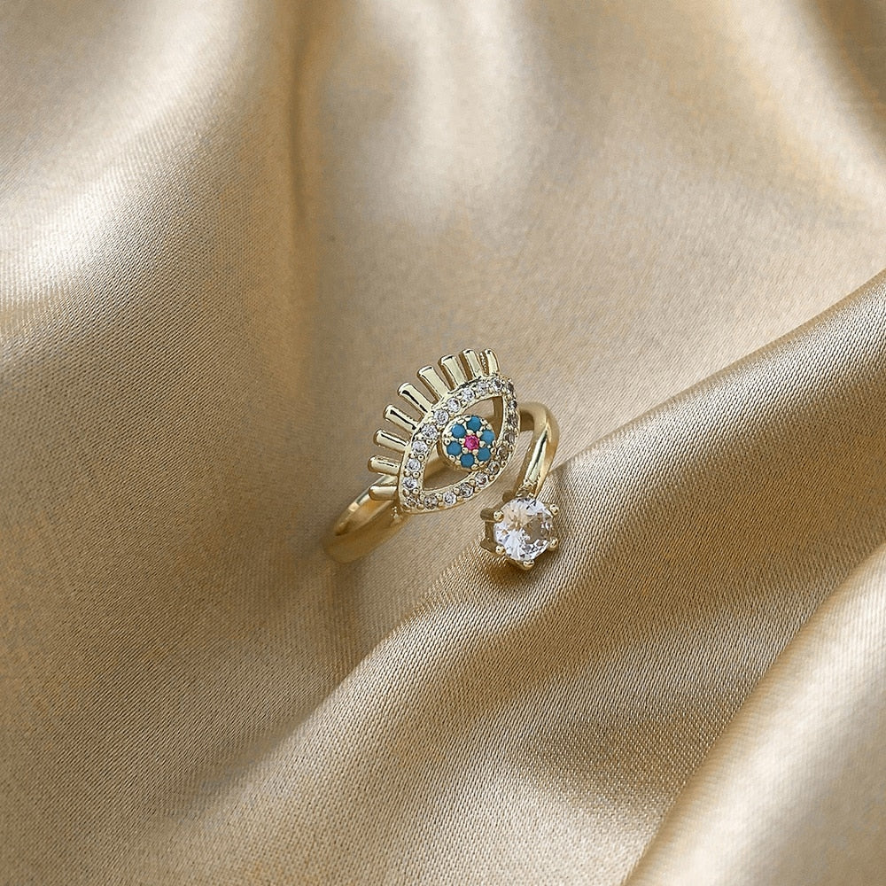 Evil Eye Classic Adjustable Ring