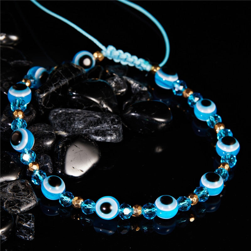Classic Greek Eye Talisman Beaded Bracelet