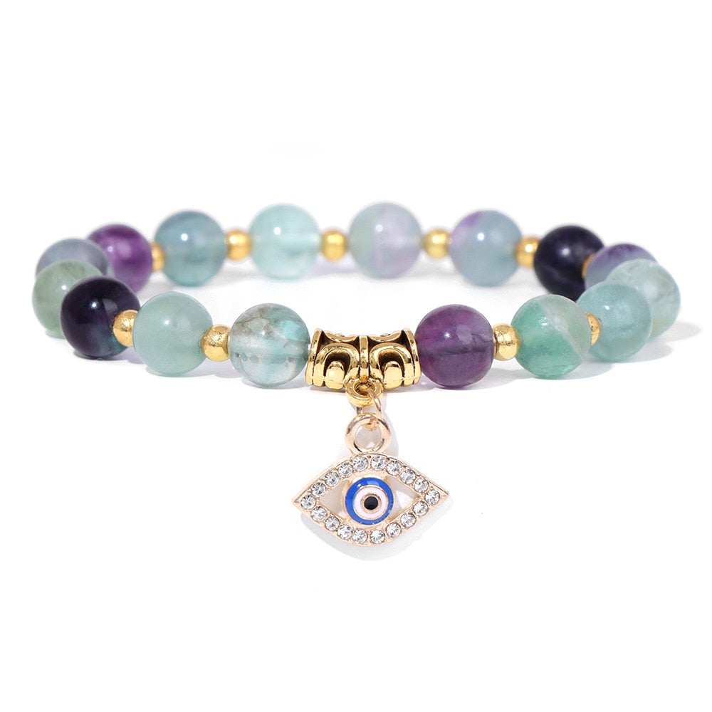Talisman Evil Eye Charm Stone Bracelets
