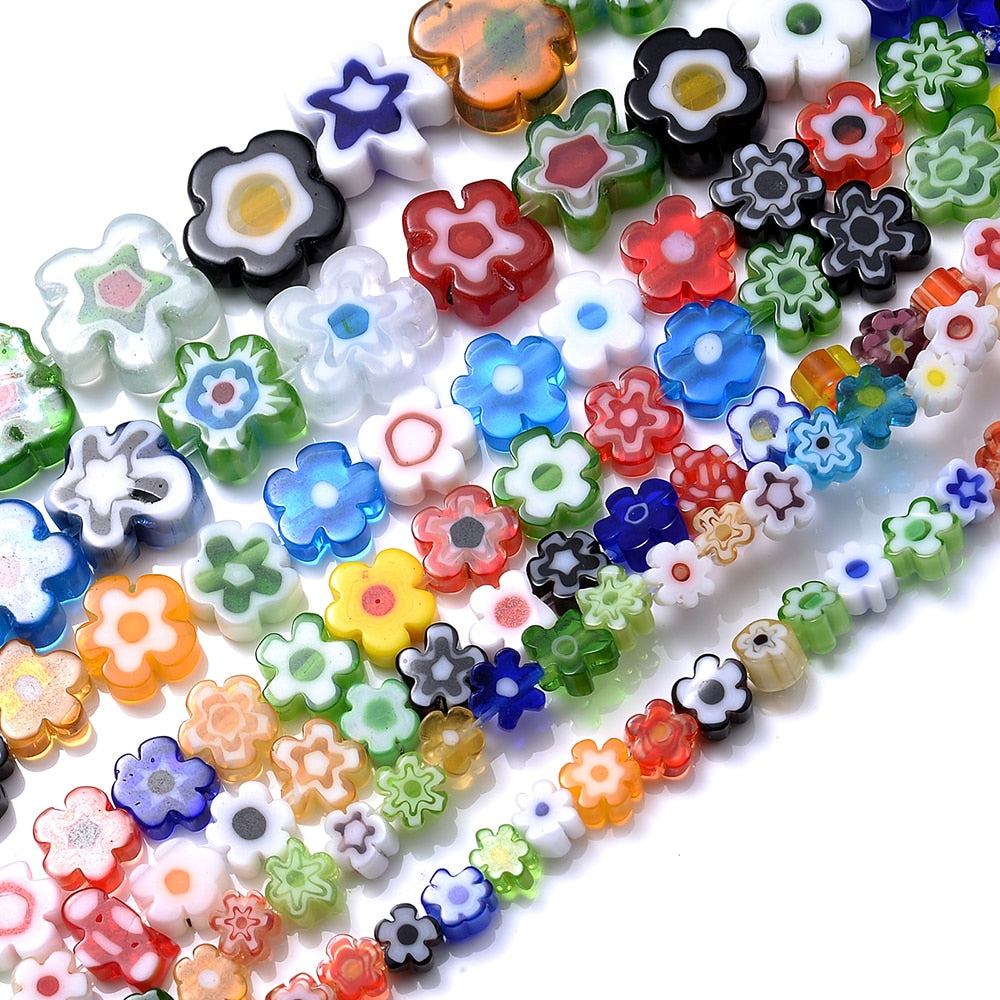 Colorful Evil Eye Flat Back Round Beads