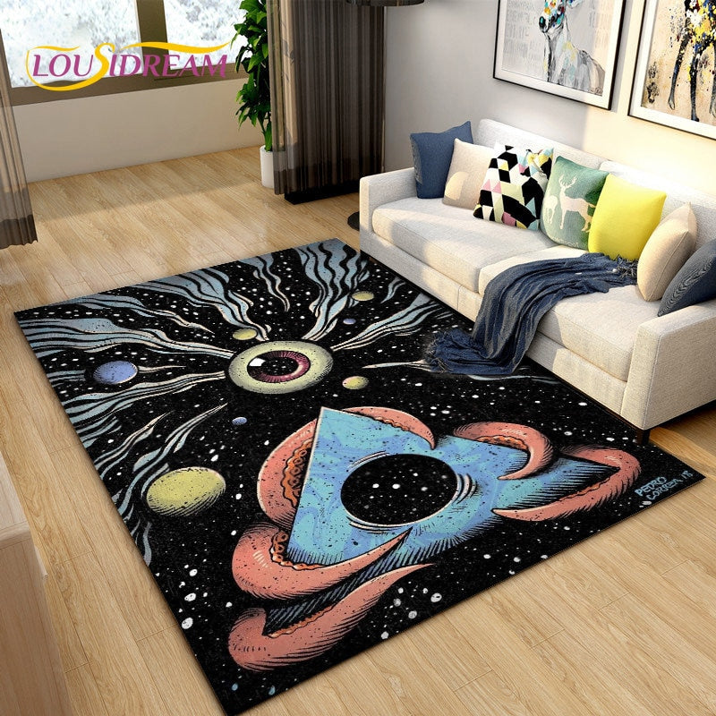 Evil Eye 3d Printed Classic Rugs